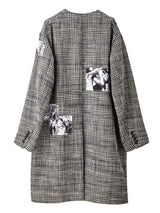 sj.0006bAW24-glencheck Colorless Chesterfield Coat Days Of