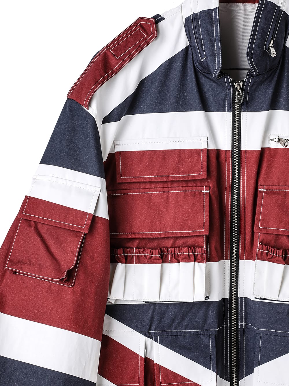 back gusset sleeve photographer jacket.(union jack)