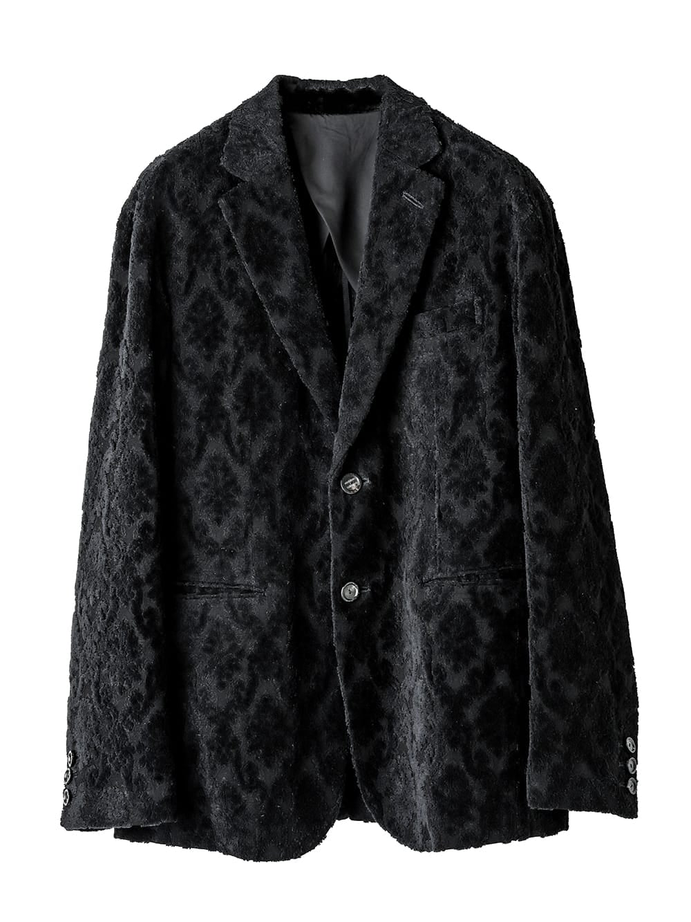 notched lapel 2b sack jacket.