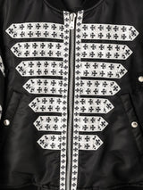 sj.0010SS25-black brit bomber jacket. Plainsong 2025 Spring