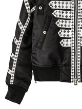 sj.0010SS25-black brit bomber jacket. Plainsong 2025 Spring