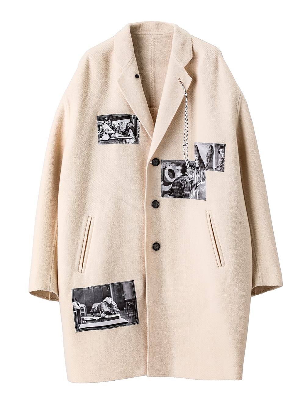 notched lapel overcoat