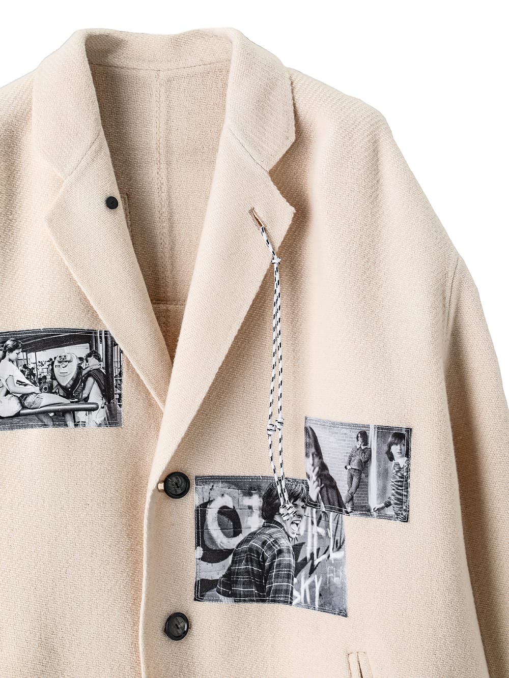 notched lapel overcoat