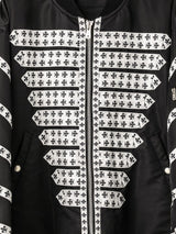 sj.0011SS25-black huge brit bomber jacket. Plainsong 2025 Spring