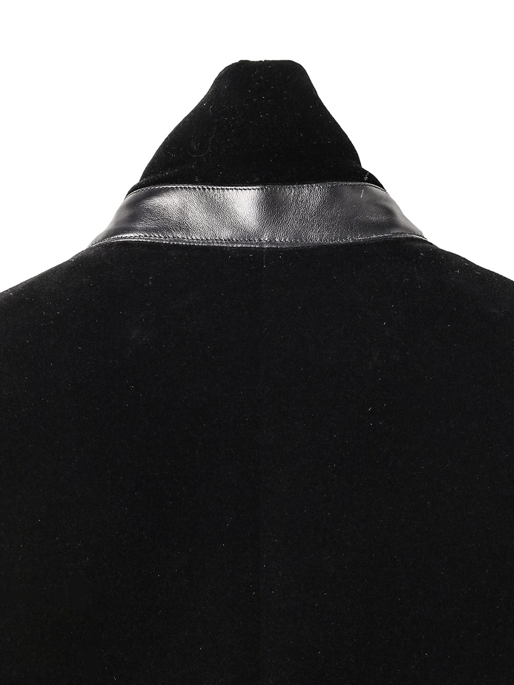 peaked lapel double breasted sack jacket.
