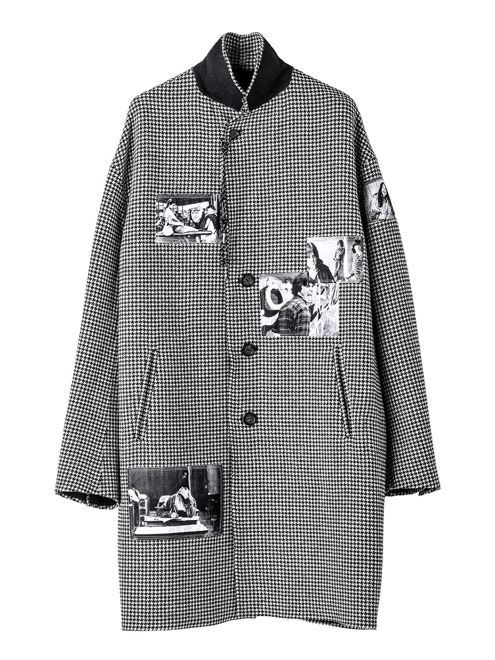 notched lapel overcoat