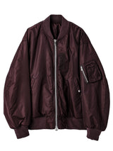 sj.0013SS25-maroon huge bomber jacket. Plainsong 2025 Spring