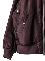 sj.0013SS25-maroon huge bomber jacket. Plainsong 2025 Spring