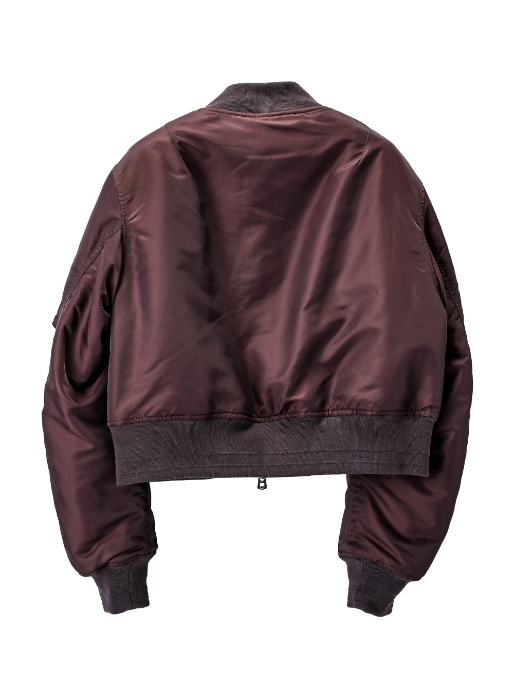 two-way cropped  bomber jacket.