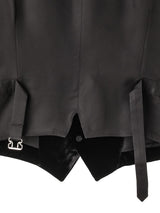 sj.0020AW25-black ジレ The Black-and-White Realism 2025 Autumn