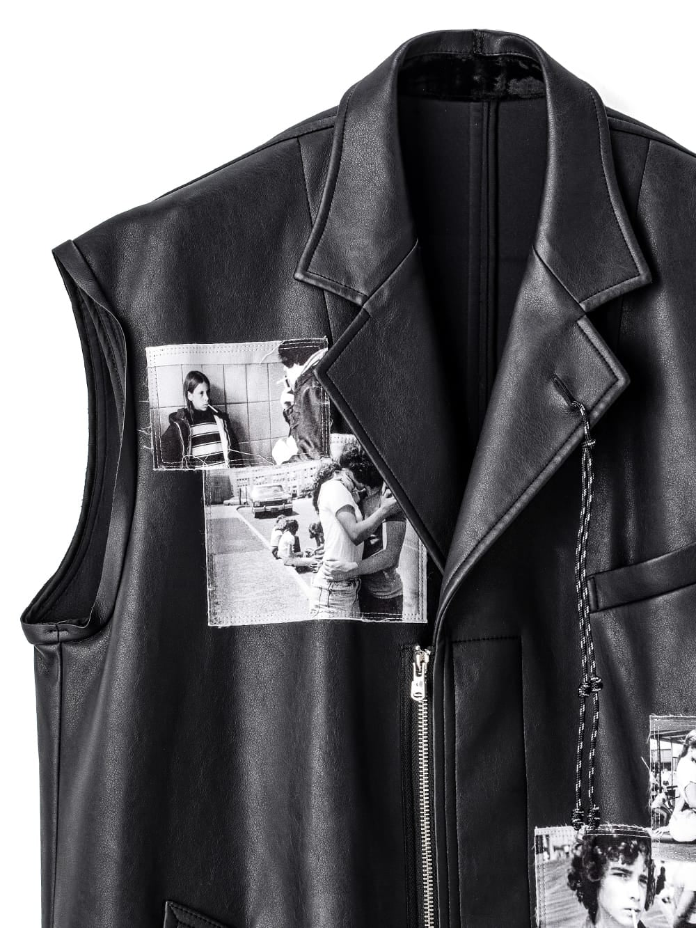 sleeveless doctor jacket.