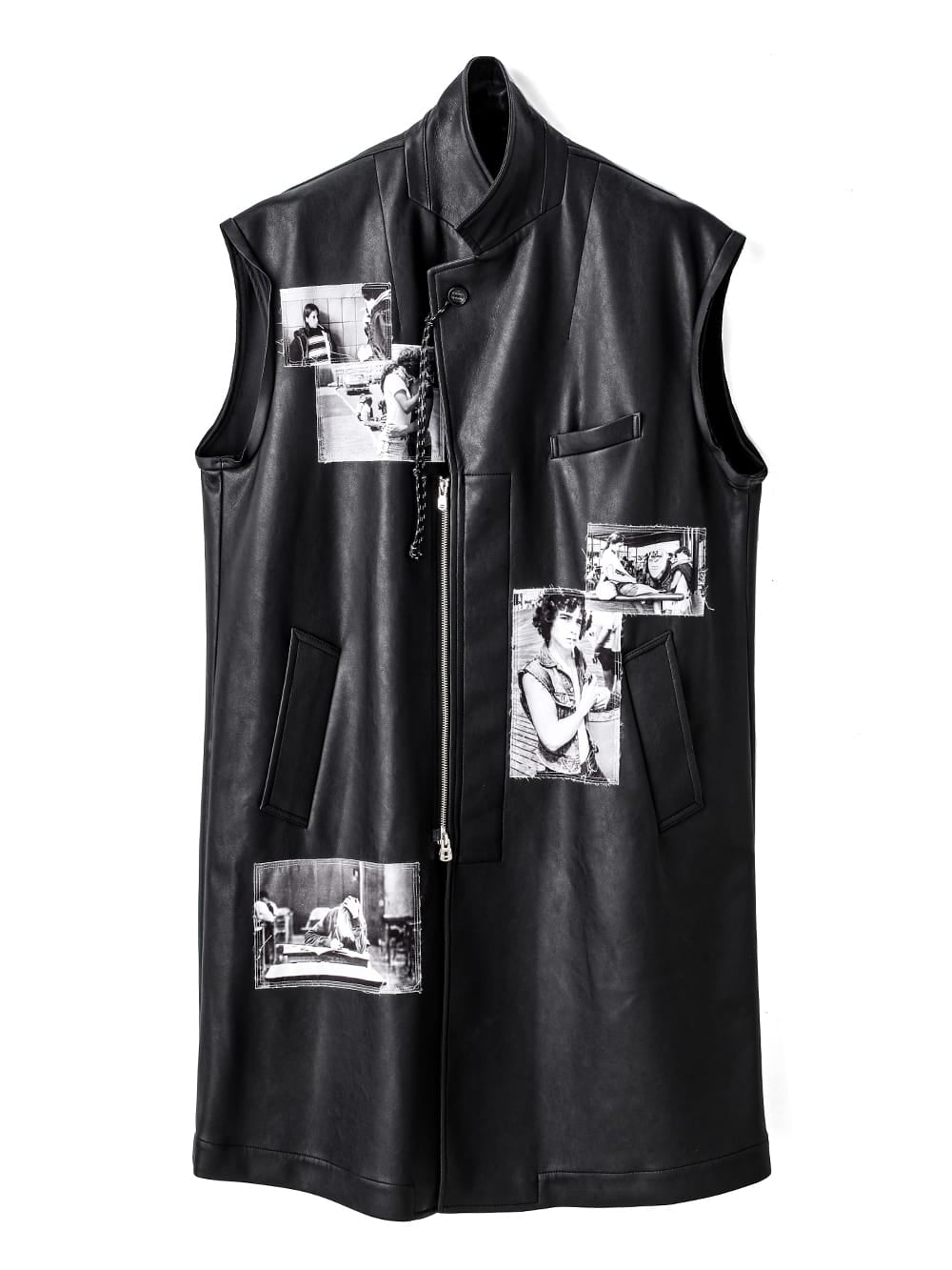 sleeveless doctor jacket.