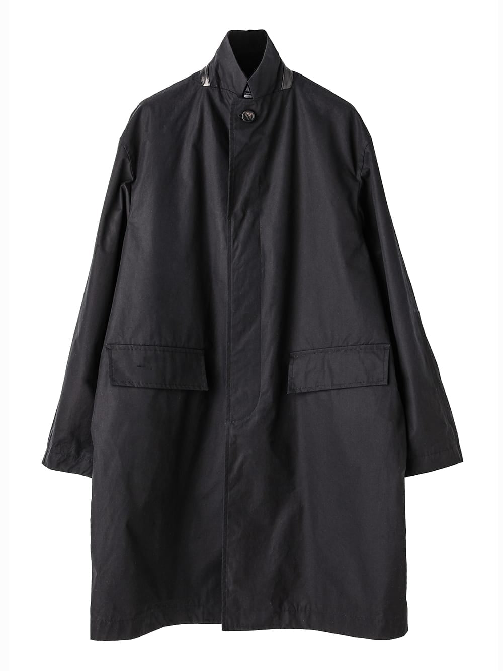 velvet collar chesterfield coat.