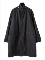 sj.0025AW25-black ベルベットカラーチェスターフィールドコート