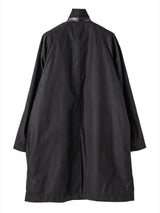 sj.0025AW25-black ベルベットカラーチェスターフィールドコート