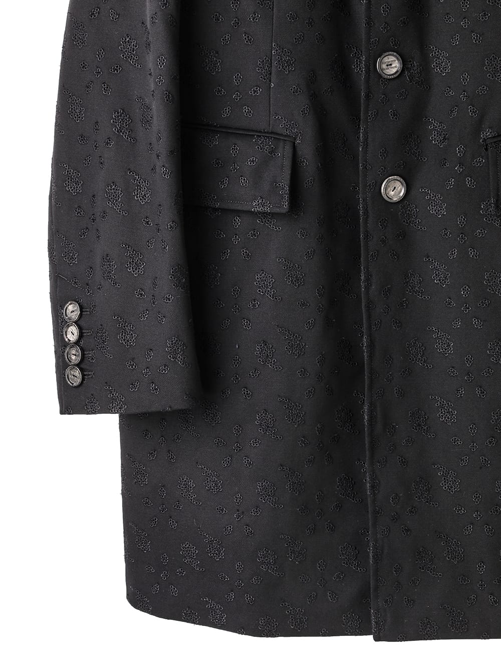 embroidery sack coat.
