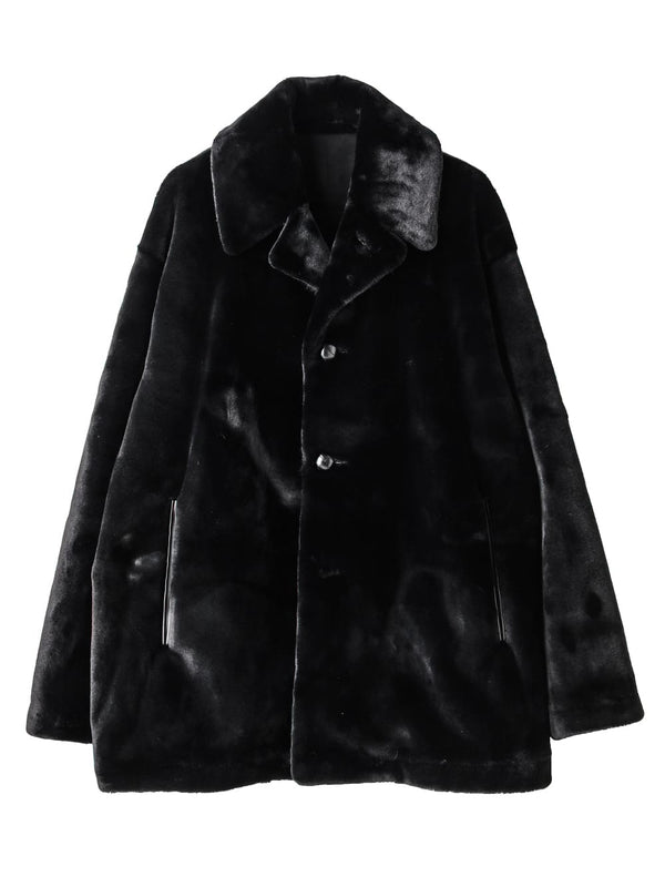 faux fur sack jacket.