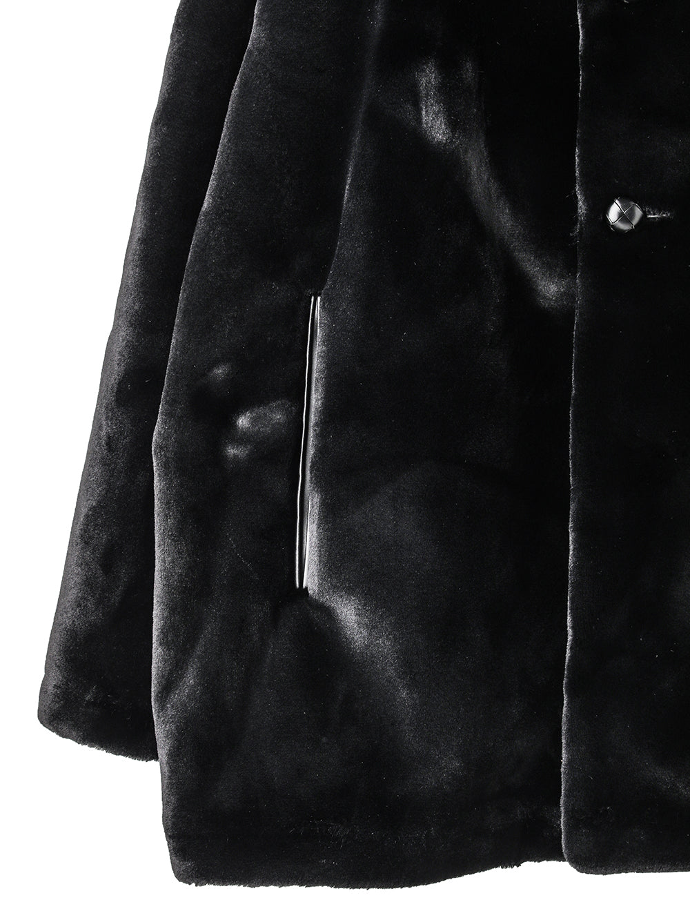 faux fur sack jacket.