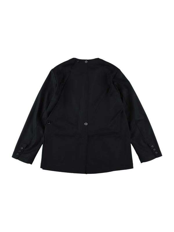 crew neck medical jacket.