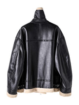 sj.0032AW25-black x beige フォームートンフライトジャケット The