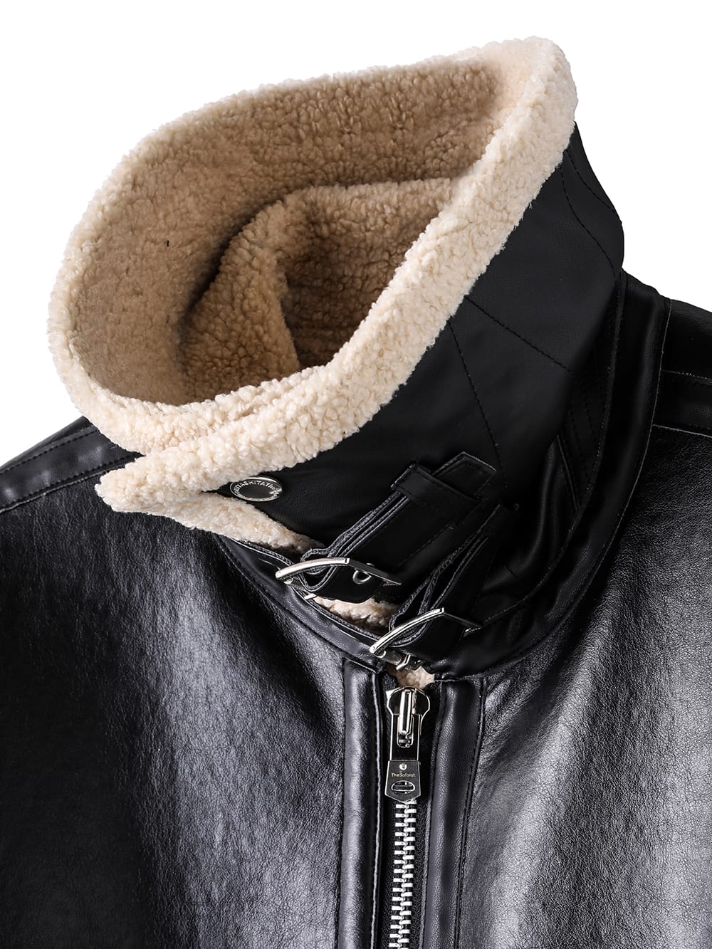 sj.0032AW25-black x beige フォームートンフライトジャケット The