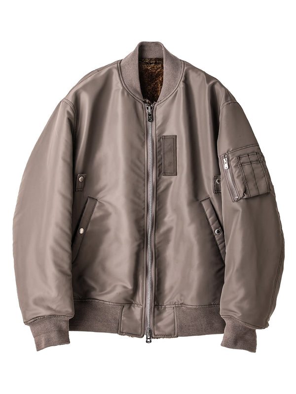 faux fur lining flight jacket
