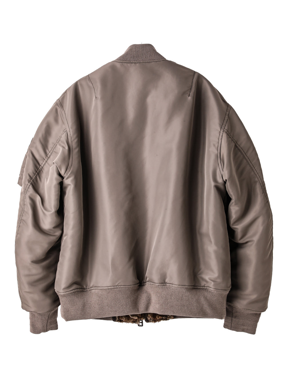 faux fur lining flight jacket