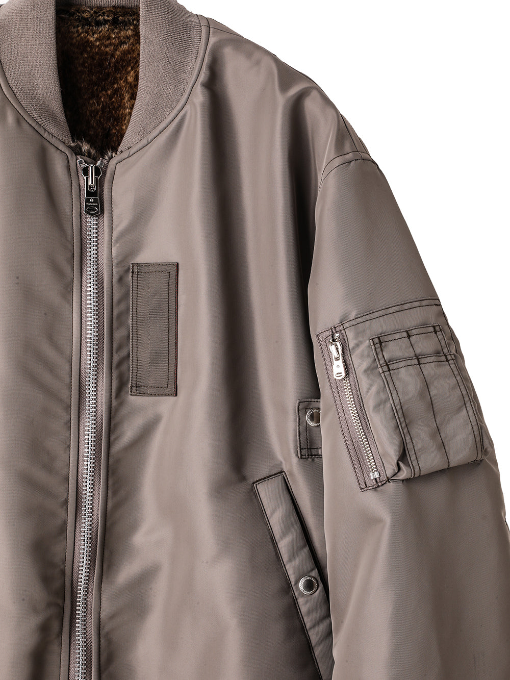 faux fur lining flight jacket