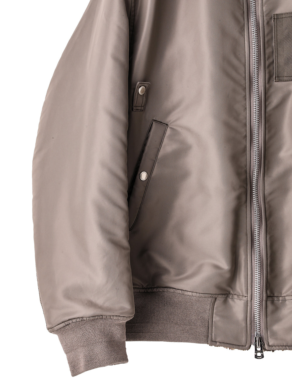 faux fur lining flight jacket