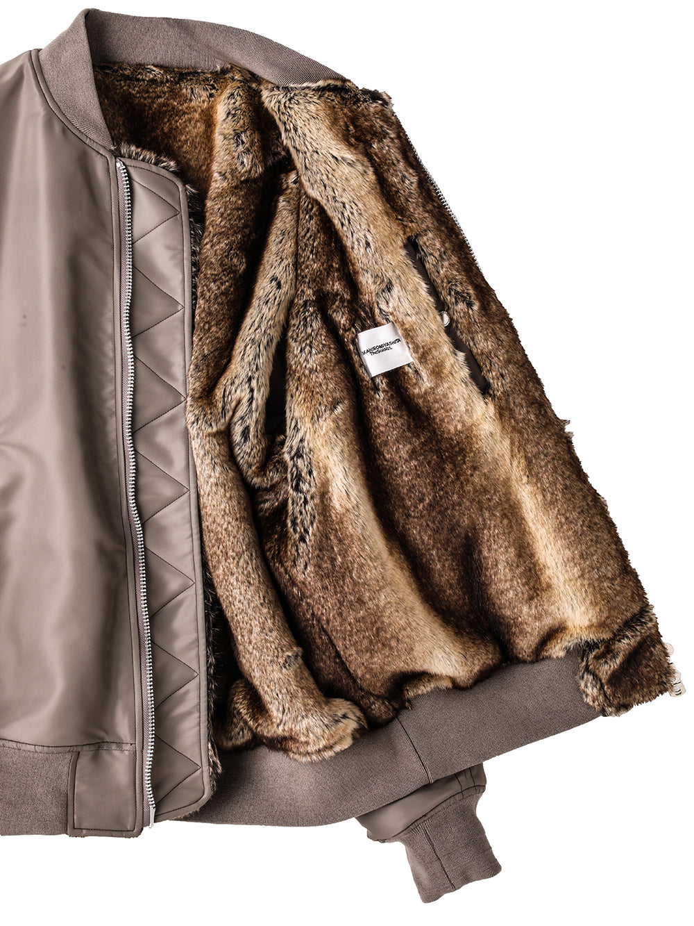faux fur lining flight jacket