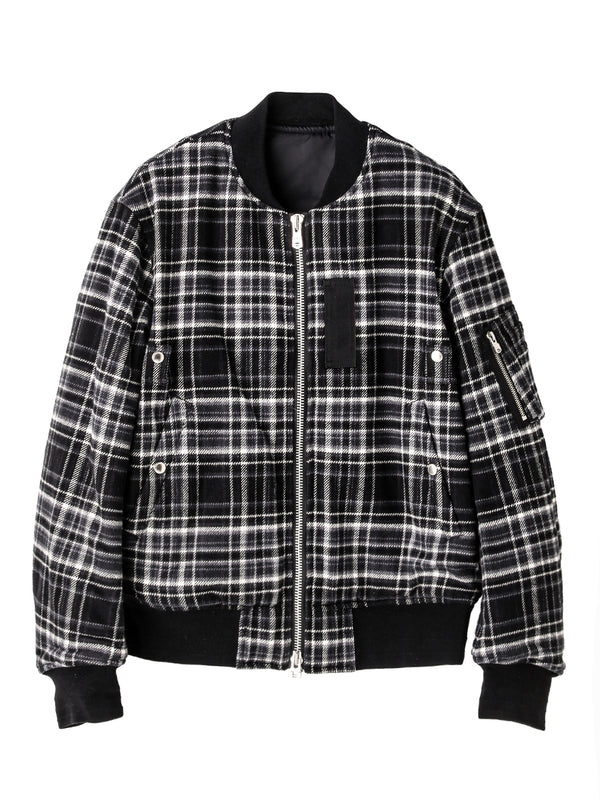 flannel flight jacket