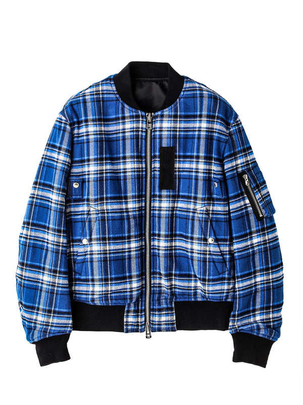 flannel flight jacket