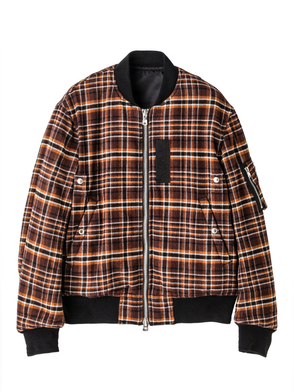 flannel flight jacket