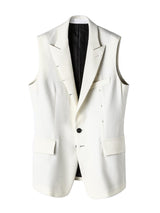 Resurrection ホワイト ジャケット sbj.0005AW24-black x white bone フルジップフリースジャケット