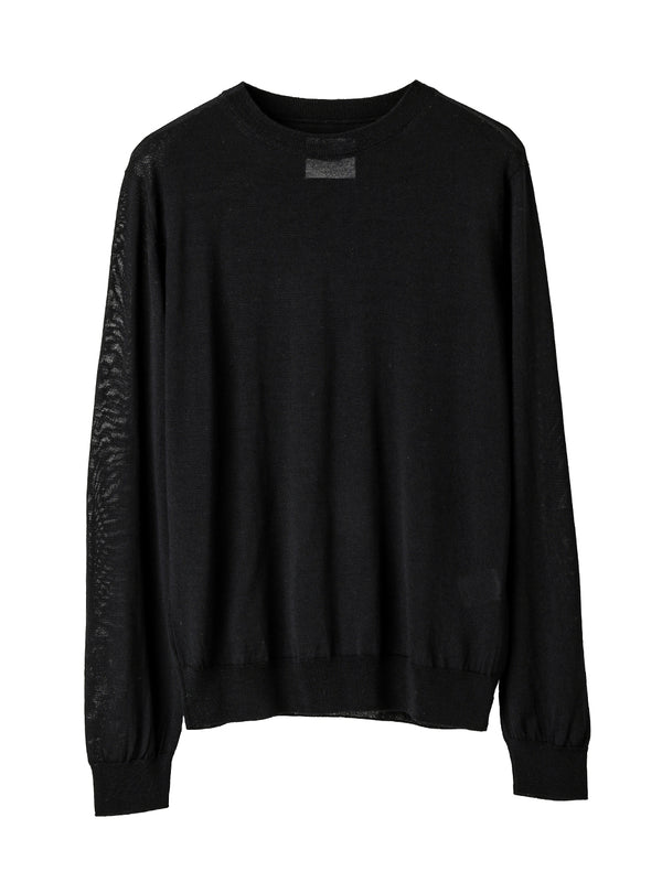 high gauge crew neck  sweater.