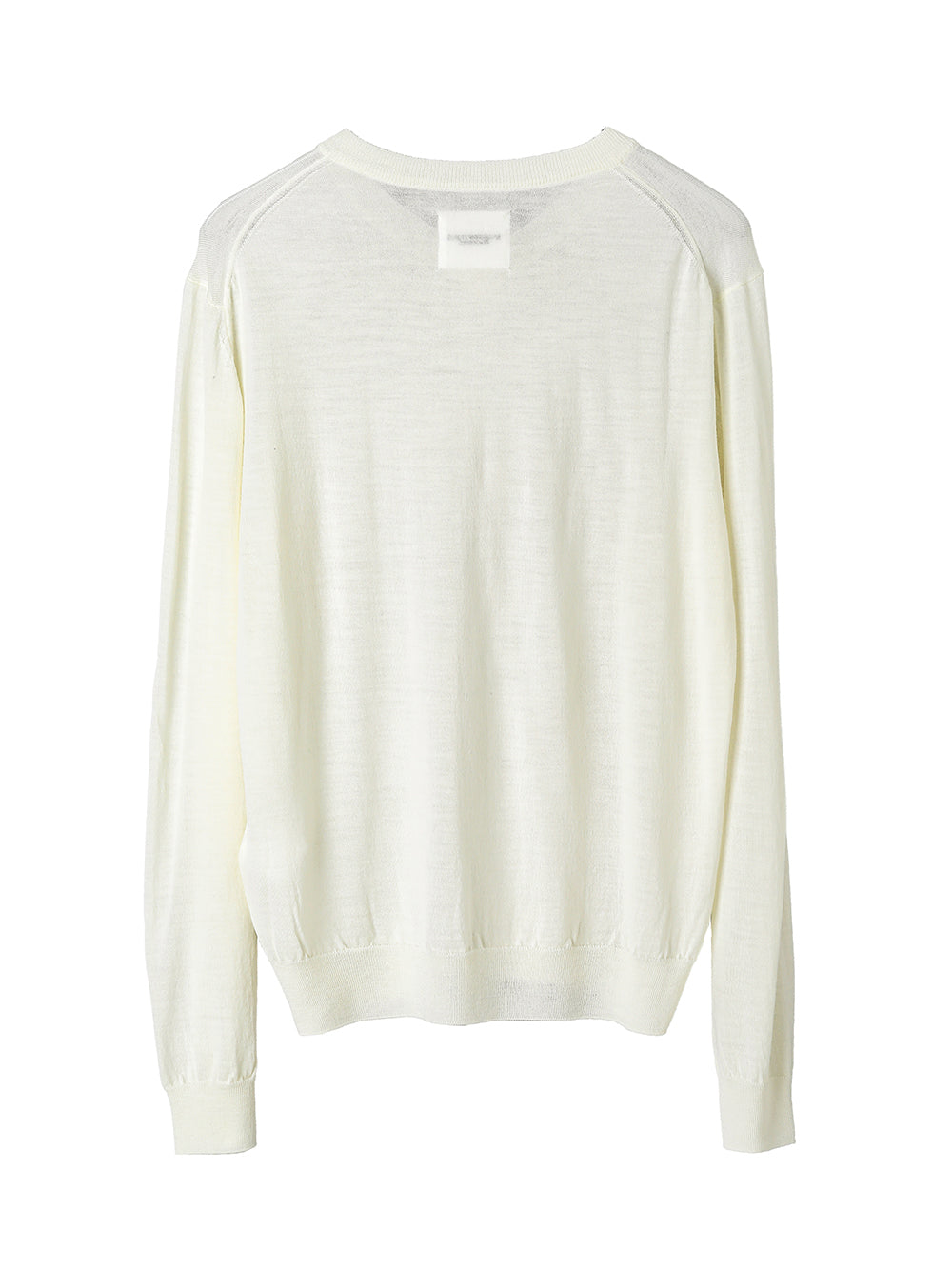 high gauge V-neck  sweater