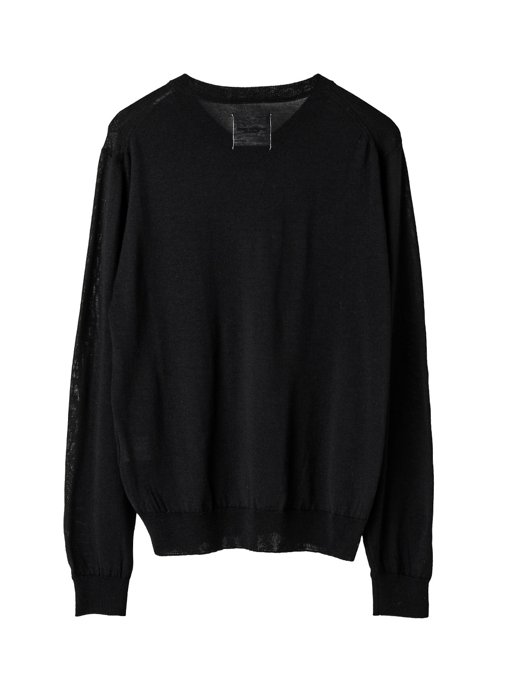 high gauge V-neck  sweater
