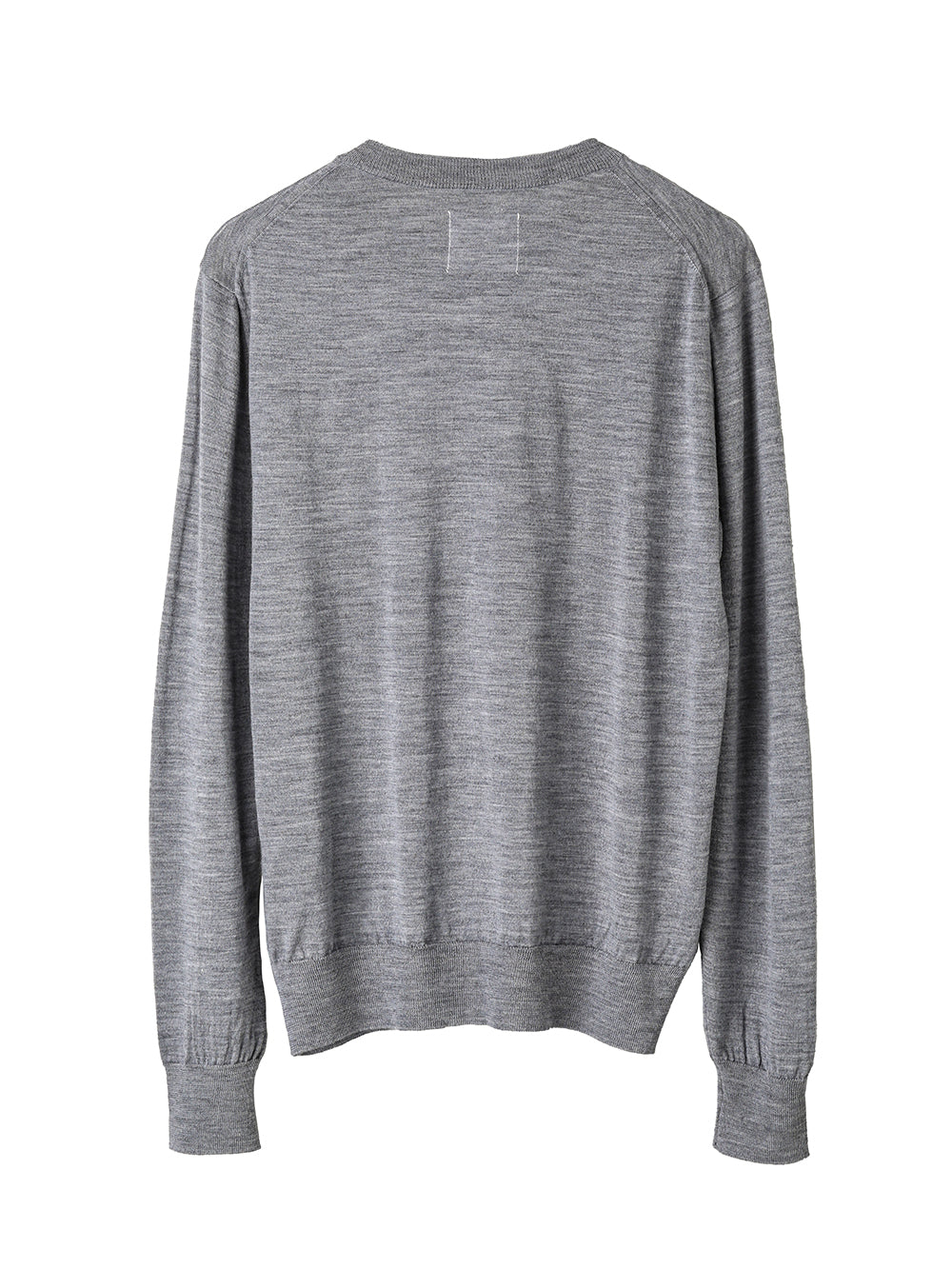 high gauge V-neck  sweater