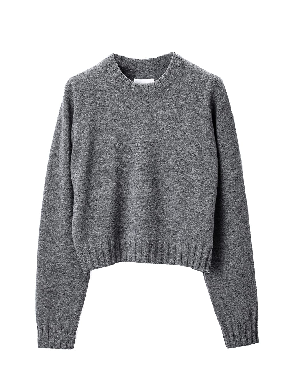 5,599円lambs wool cropped sweater
