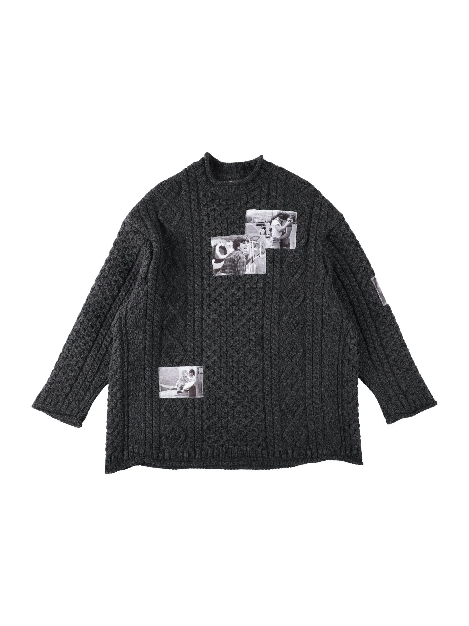 Roll Neck Huge Fisherman Sweater