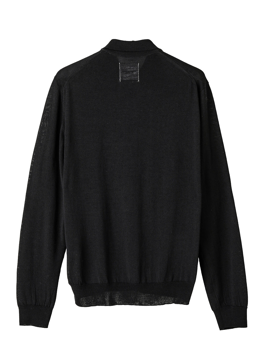 high gauge polo collar sweater