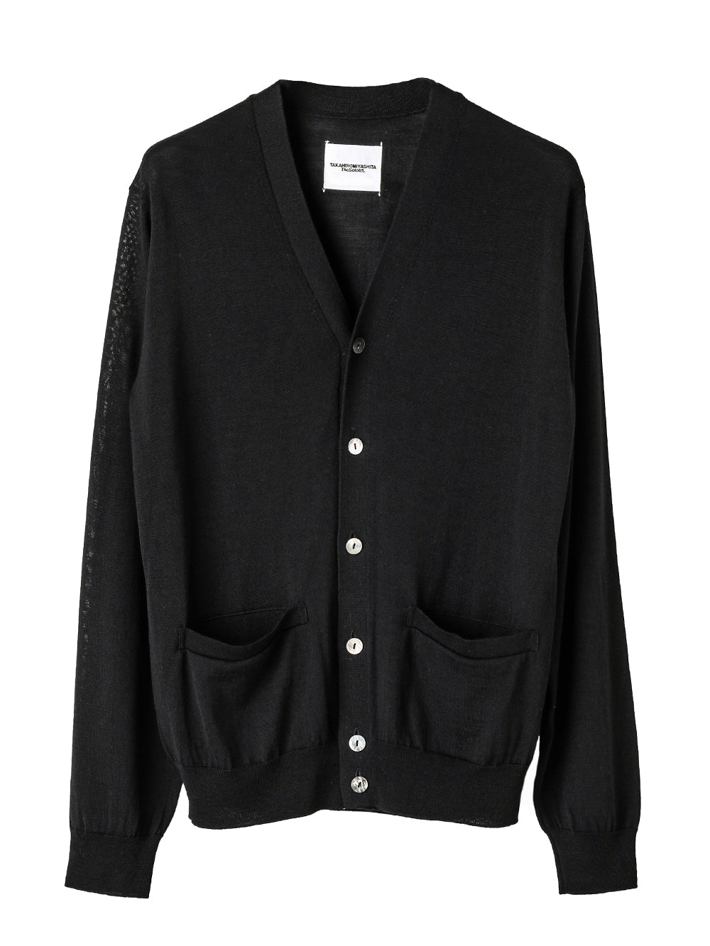 high gauge V-neck  cardigan
