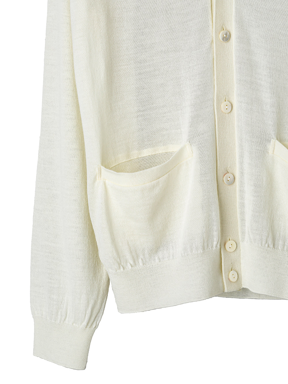 high gauge V-neck  cardigan
