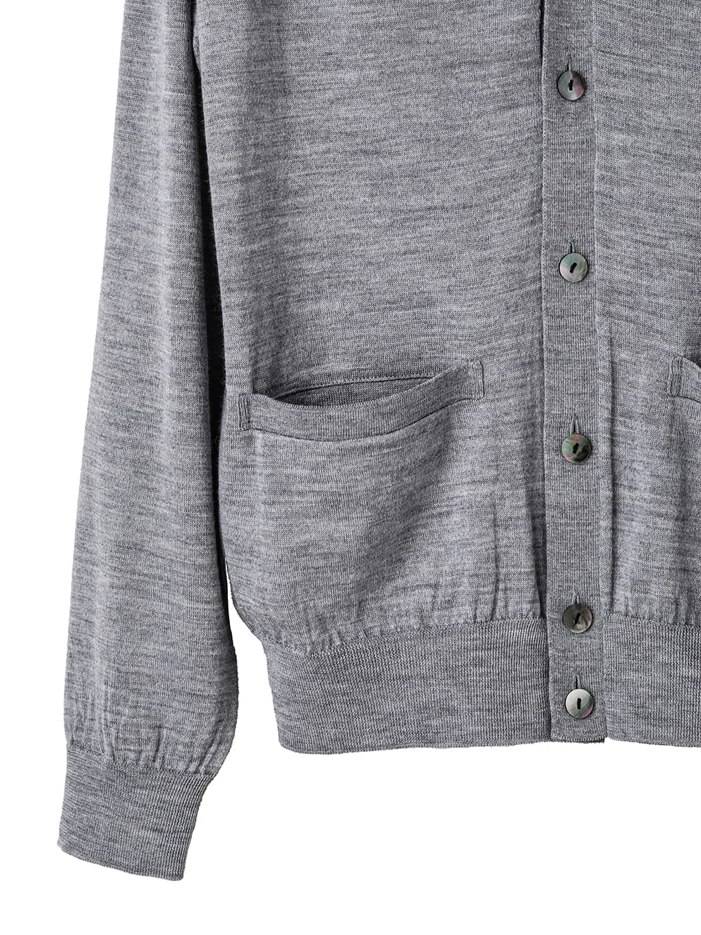 high gauge V-neck  cardigan