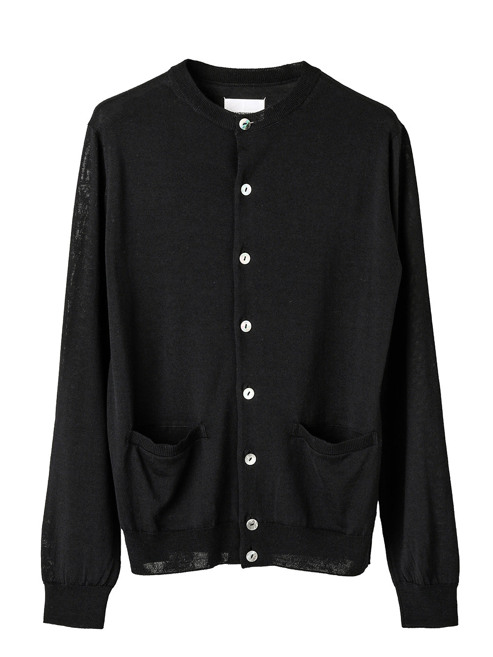 high gauge crew neck  cardigan