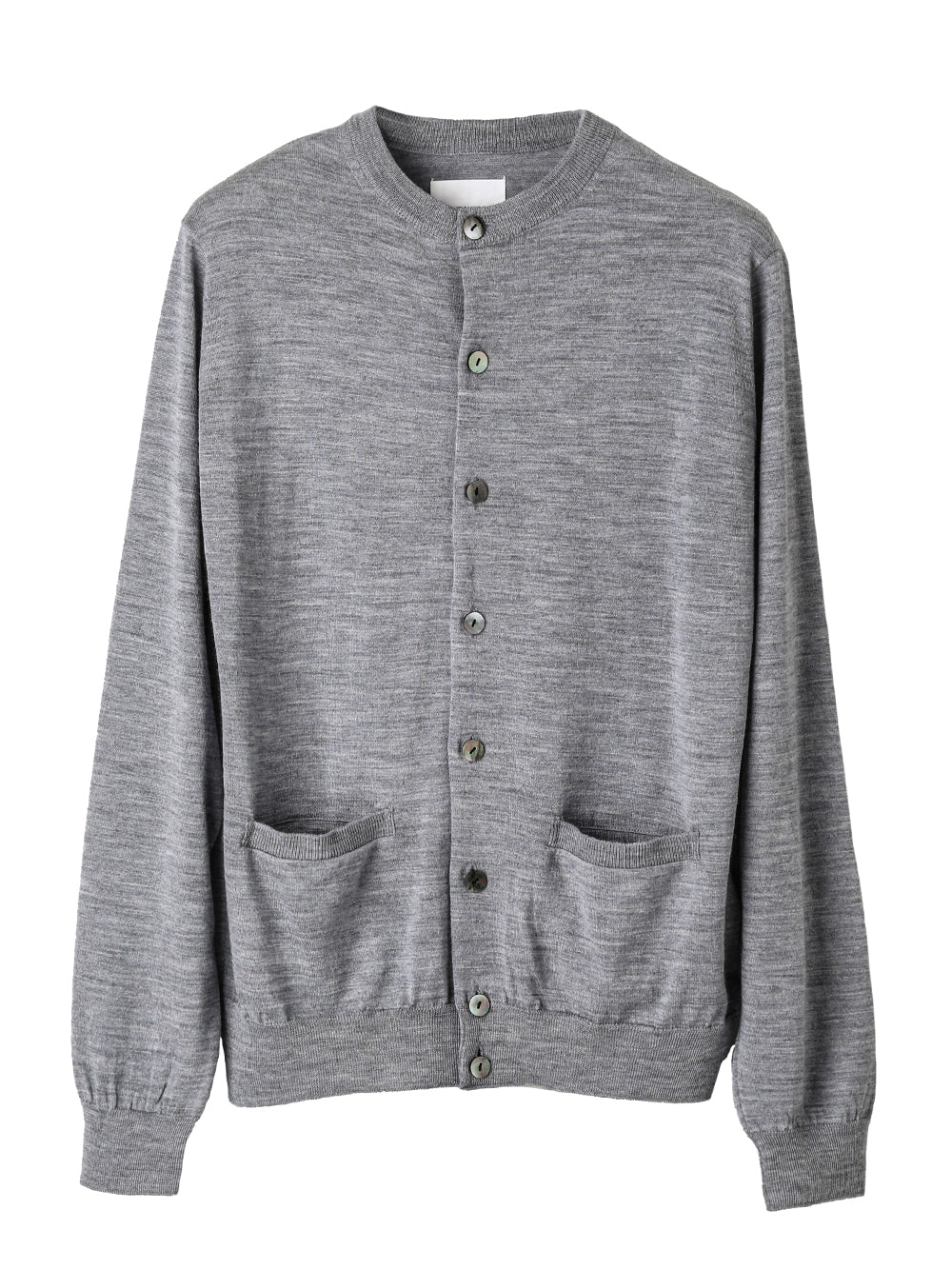 high gauge crew neck  cardigan
