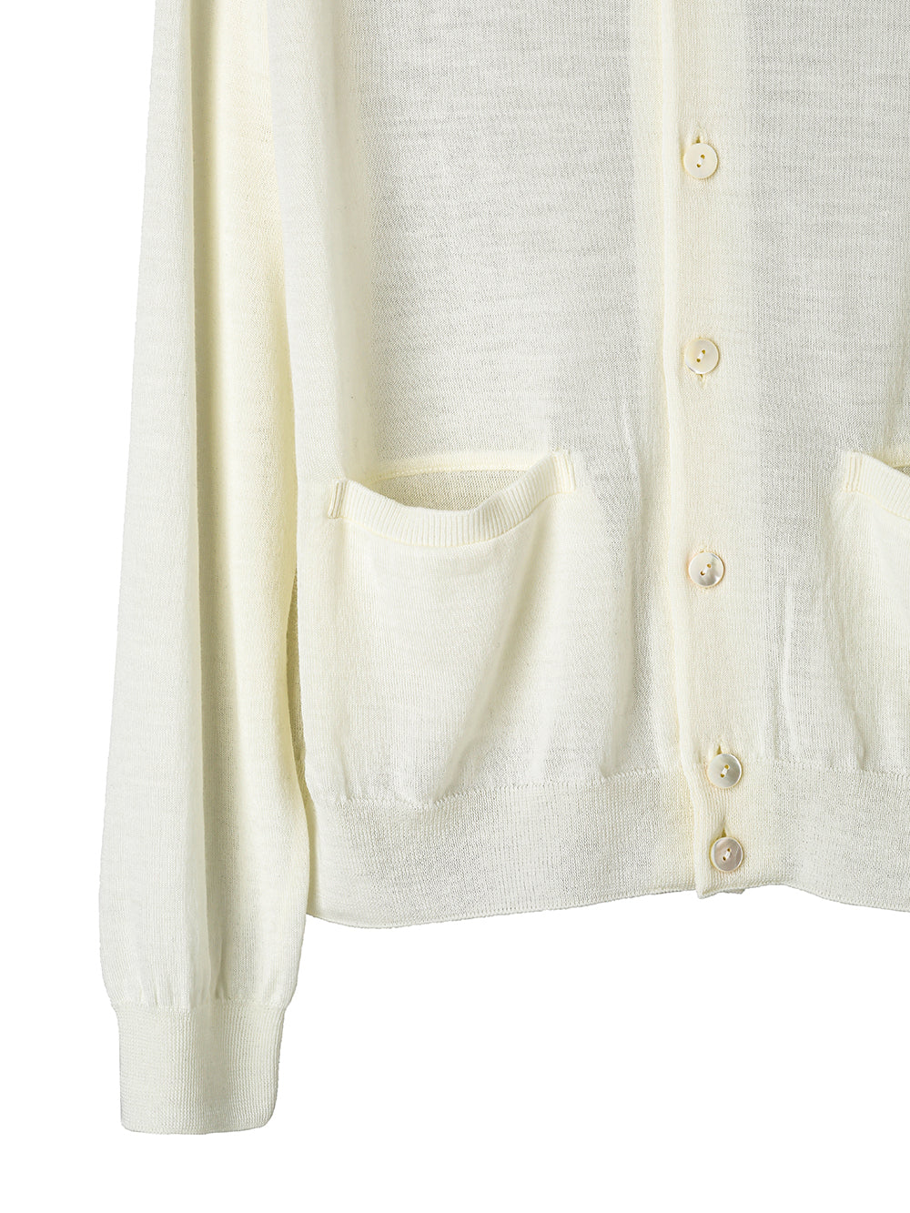 high gauge crew neck  cardigan