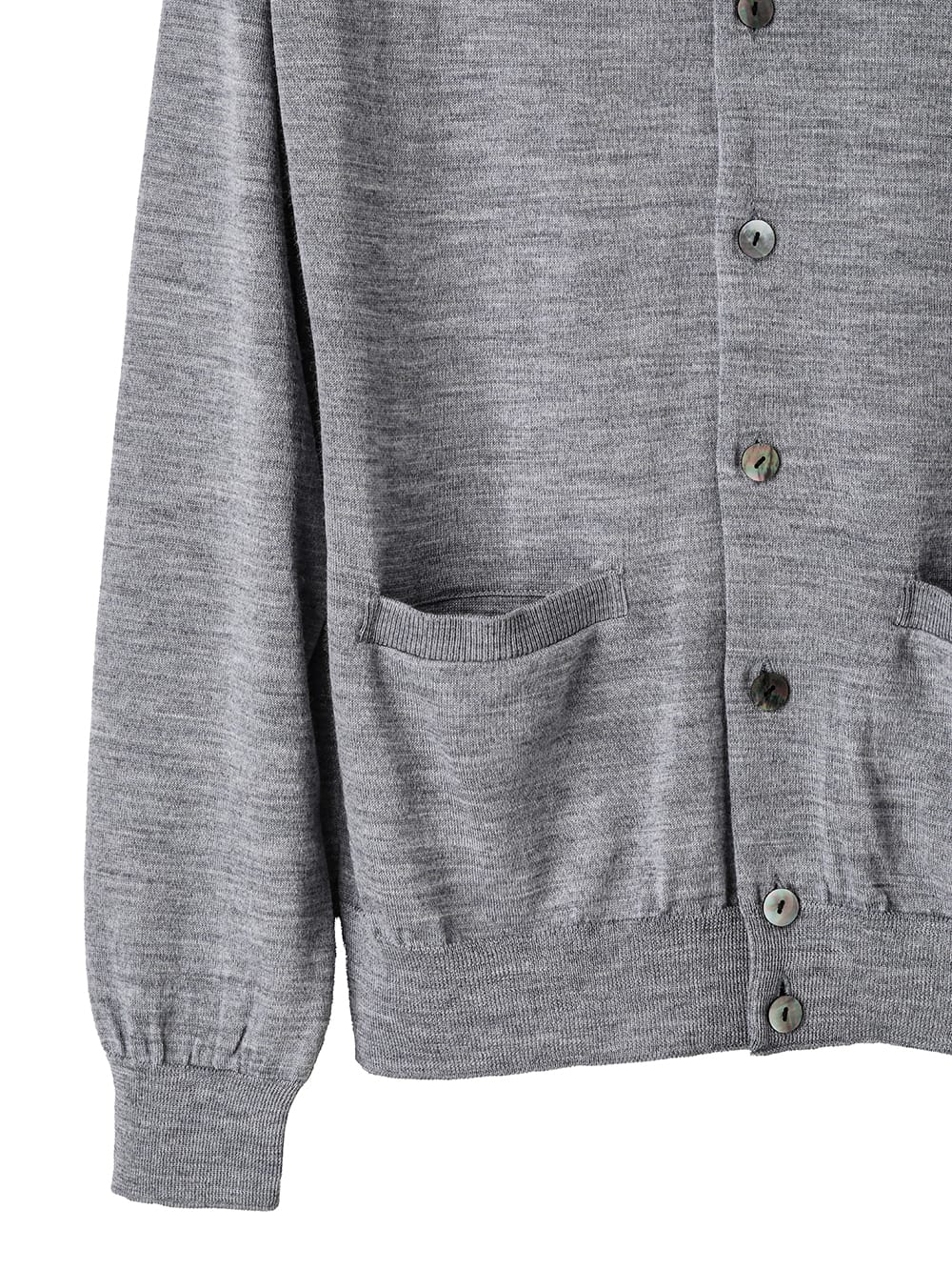 high gauge crew neck  cardigan