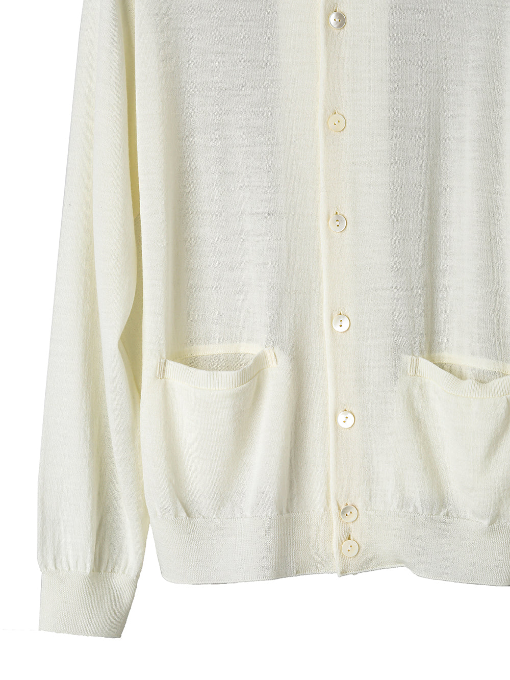 high gauge polo collar cardigan