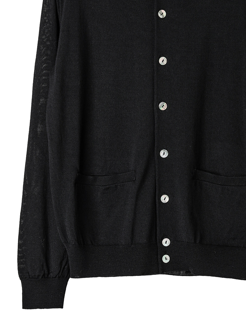 high gauge polo collar cardigan